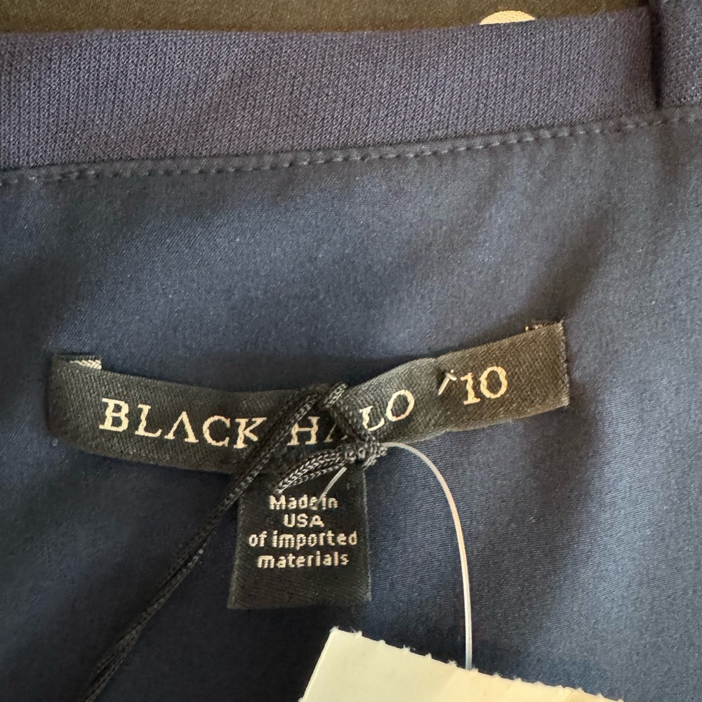 NWT Black Halo Blue and Pink Daria Sheath Midi Dress - Picture 4 of 7